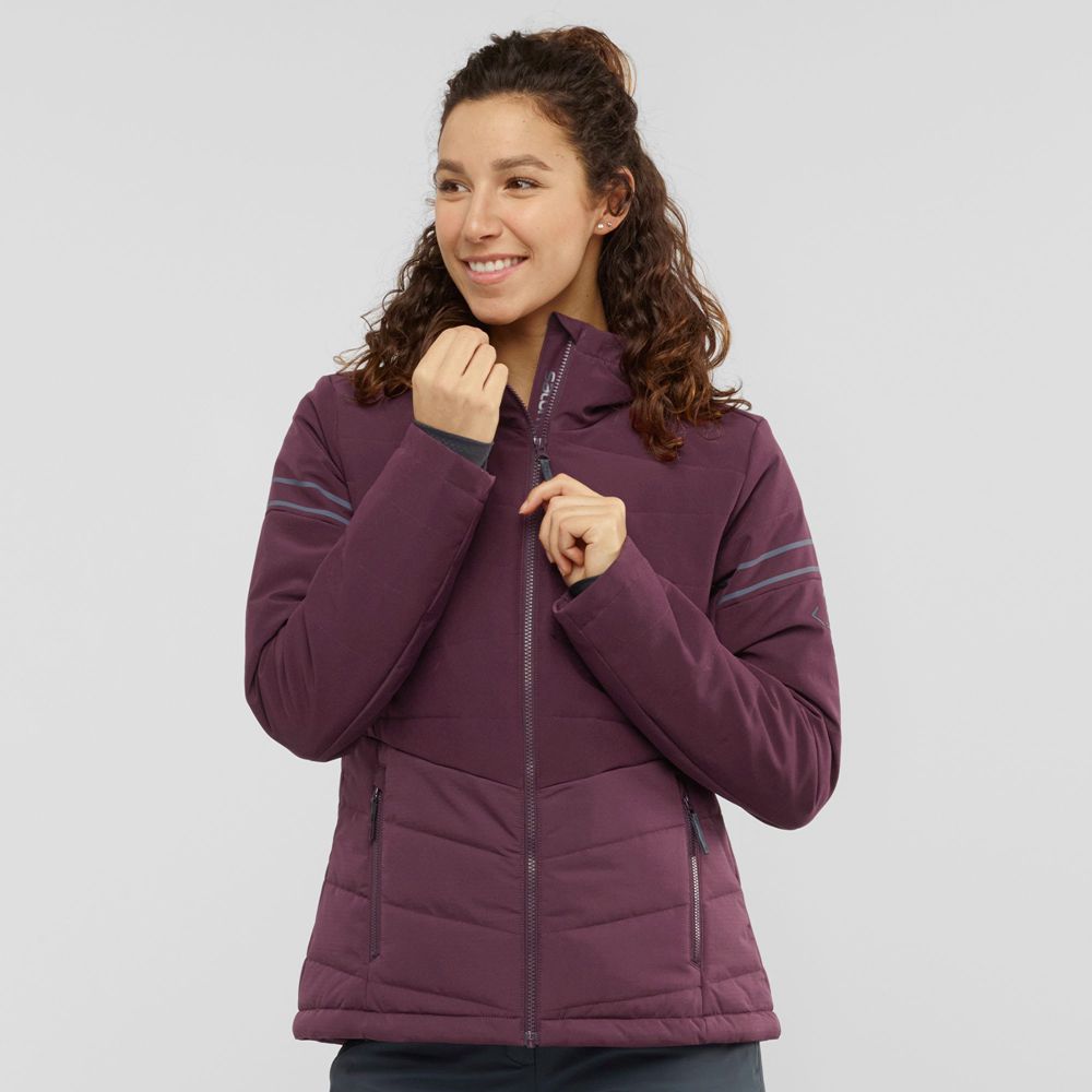 Salomon EDGE Chaqueta Esqui Mujer - Burdeos - Colombia (05839-XYJP)